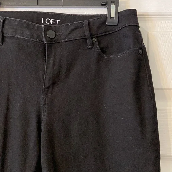 Loft Outlet Black Jeans size 10 curvy skinny excellent condition inseam 30 - Picture 3 of 8